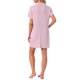 thumbnail image 3 of INSPIRE CHIC Camisones de Mujer con Botones, Camiseta de Dormir de Manga Corta, Camisón con Bolsillos, Talla S, Rosa, 3 of 6