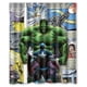thumbnail image 1 of Cortina de ducha de superhéroe Hulk, juego de cortina de baño con ganchos, tamaño 60 x 72 pulgadas, 1 of 3