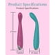thumbnail image 2 of Herramienta de punto G con vibración de silicona para mujeres SKINSOUL, 2 of 4