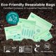 thumbnail image 4 of Las bolsas de almacenamiento de alimentos compostables se adaptan a un juego resellable para preparar comidas, 4 of 8