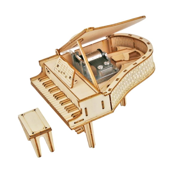Piano Music Box Coordinación Hand Eye Eye Puzzle De Madera 3D Para Niños Adolescentes Estilo De Adultos A