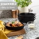 thumbnail image 4 of Juego de platos para hornear Home Beets, ovalados, cerámica, 450 °F, negro mate, 4 of 6