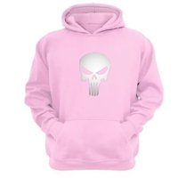 Genérico - Polerón Canguro Punisher Rosa Talla Xs Unisex