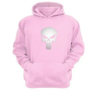 Genérico - Poleron Canguro Punisher Rosa Talla L Unisex