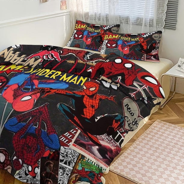 Spidean Bedding Se for Kids Men Women Twin Size3s Comforter Cover And Pillowcases-