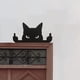 thumbnail image 3 of Adorno de gato con dedo medio, divertido adorno de gato negro con dedo medio, decoración de gato negro levantando el dedo medio, regalo para amantes de los gatos. (10 * 5 cm), 3 of 7