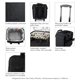 thumbnail image 5 of Enfriador de Vino Rodante PICNIC TIME Bodega para 12 Botellas (Negro), 5 of 5