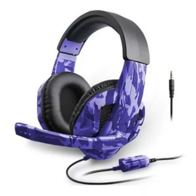 Genérico - Audifonos Gamer Pc G10 Cableado Aux 35mm Volumen Ajustable Azul