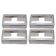 thumbnail image 5 of Juego De 4 Cubiertas De Pastilla Para Guitarra Eléctrica De Latón Cubiertas Humbucker Plata En Forma De H, 5 of 5