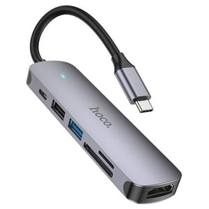 Hoco - Hub Hb28 Usb-C To Hdtv+Usb3.0 +Usb2.0+Sd