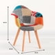 thumbnail image 4 of Butaca Sitial Patchwork Acolchado Wood - Naranjo, 4 of 7