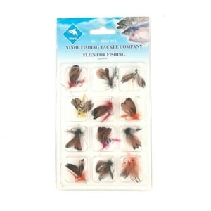 Genérico - Set De 12 Señuelos Mosca Para Pesca Con Alas