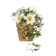 thumbnail image 5 of Corona De Cesta De Flores Para Puerta Delantera, Corona De Casa De Campo Para Decoración De Pared De Boda En Casa, Color Blanco, 5 of 5