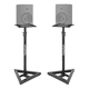 thumbnail image 1 of Par de atriles de monitor estudio soporte ajustable Negro #1, 1 of 3