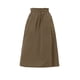 thumbnail image 2 of INSPIRE CHIC Falda de Algodón para Mujer Vuelta al Colegio Cintura Elástica Casual Campesina Línea A Midi con Bolsillos Marrón Oscuro XS, 2 of 6