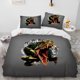 thumbnail image 1 of v1643 Bed Sheets Cartoon Dinosaur Illusion Comforter Bedding Set,Duvet Cover Bed Set Quilt Cover Pillowcase,Queen Bedding Set for Child Gift 3-Piece Bedding Set (1 Duvet Cover + 2 Pillow Shams) Bed Sh, 1 of 5