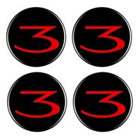 Ioensy - 4X Tapas De Cubo De Centro De Rueda Marco Adhesivo Anti Arañazos Para Tesla Model 3
