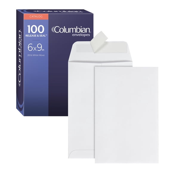 Catálogo de sobres Colombian COLO652 6x9 100/caja de tejido blanco