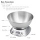 thumbnail image 3 of Balanza de cocina FOLIND 5,5 kg acero inoxidable 2,5 L, 3 of 9