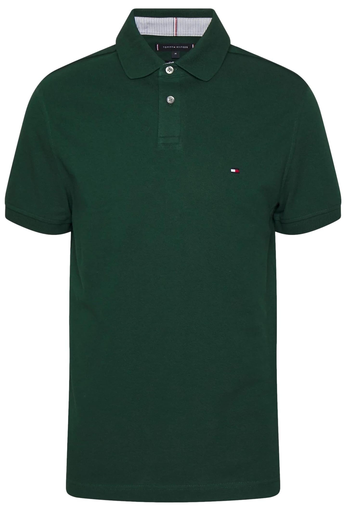 Polo Tommy Hilfiger De Corte Regular Para Hombre Huntergreen