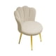thumbnail image 5 of Silla De Tocador, Silla Auxiliar Moderna Y Suave Con Patas De Metal Para Cafetería, Salón, Dormitorio, Color Beige, 5 of 5