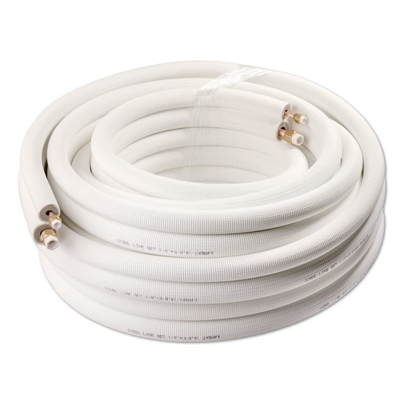 Juego de líneas de cobre para mini split ICOOL de 15 m, aislado, 3/8" y 1/4"