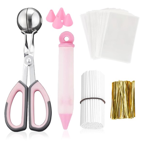 Kit de Cake Pop SULICRE 302 piezas - Herramientas para hacer paletas (rosa)