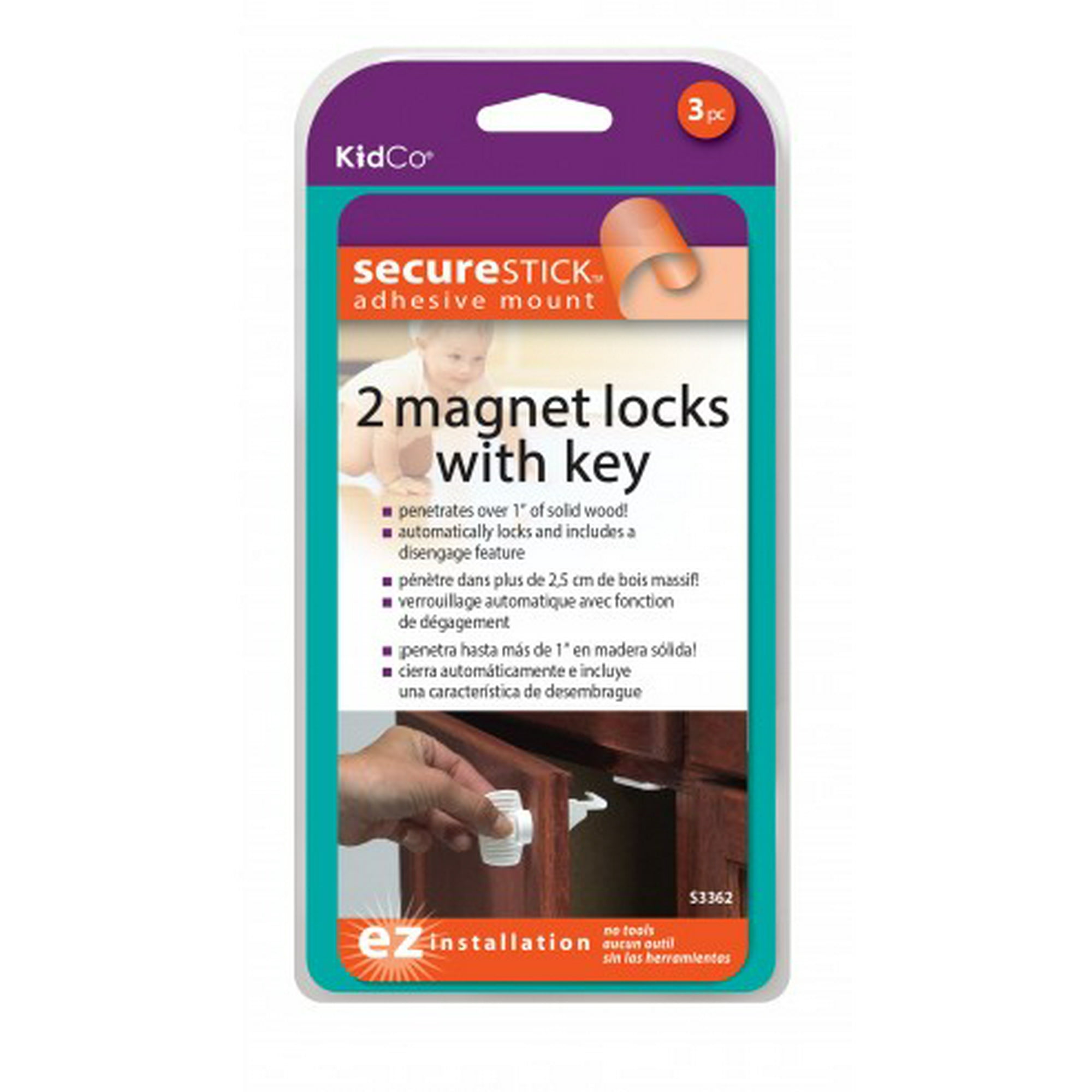 Kidco - Bloqueador Magnetico Puertas 2un Blanco