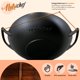 thumbnail image 4 of Wok Nutrichef de hierro fundido presazonado de 5,8 litros con tapa, 4 of 7