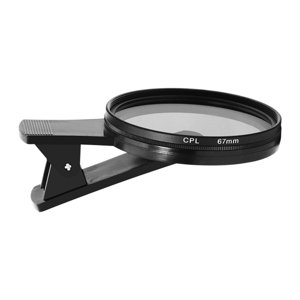 Magideal - Filtro Polarizador Para Cámara De Teléfono Cpl, Clip Circular Portátil Para Fijación De Teléfono Inteligente, Filtro Polarizador Para Cámara De Teléfo 67 Mm