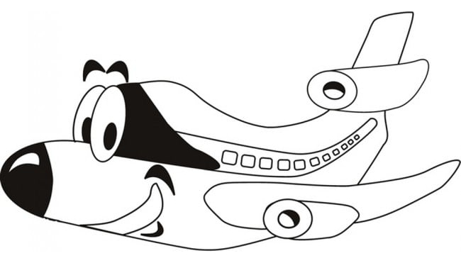 Rienda Libre Graphics - Decomural Cartoon Airplane Aircraft Ws-17920