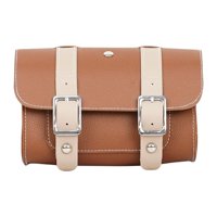 Ioensy - Bolsa Para Bicicleta De Cuero Artificial, Bolsa De Almacenamiento Trasera Para Ciclismo, Bolsa Para Cuadro De Bicicleta