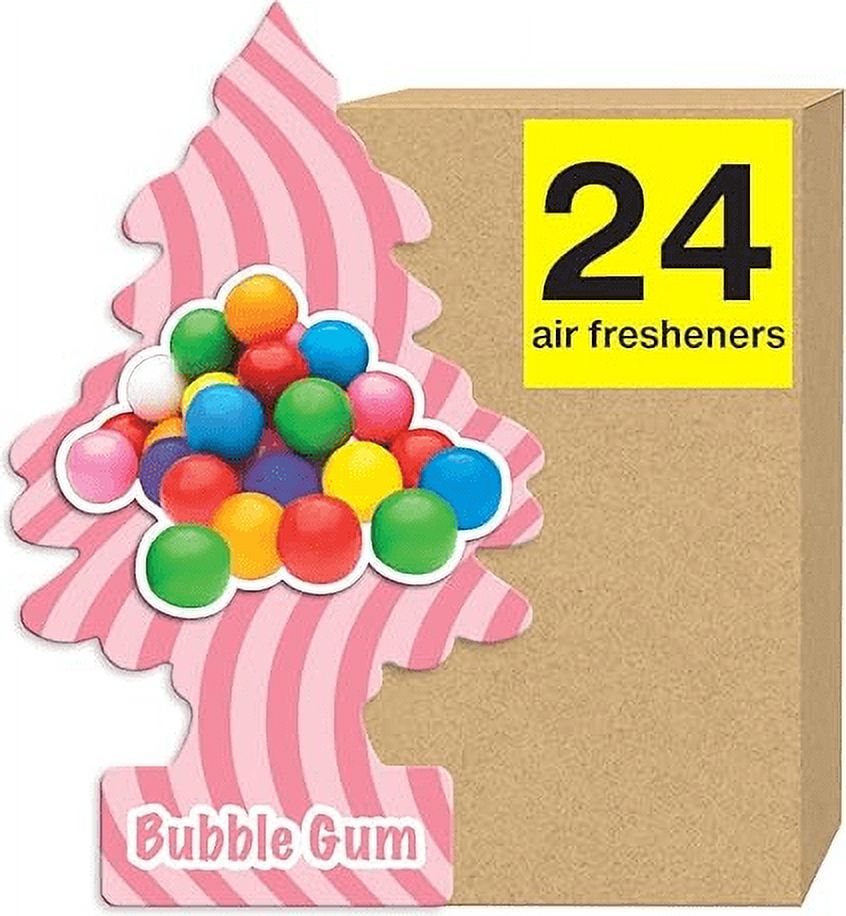 Pack 24 Pinos Little Trees Aromáticos Aroma Chicle/Bubblegum