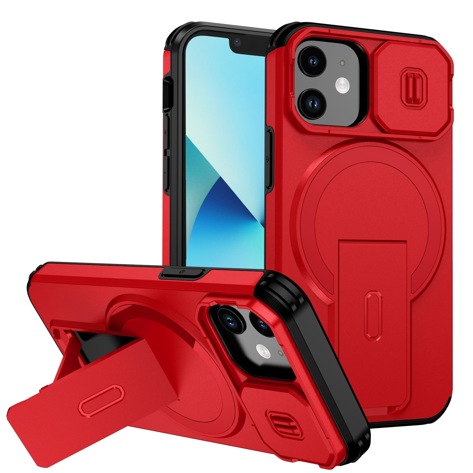 Funda Foxdock Para Iphone 12 Mini – Magnética Antigolpes Con Soporte Y Protección Doble