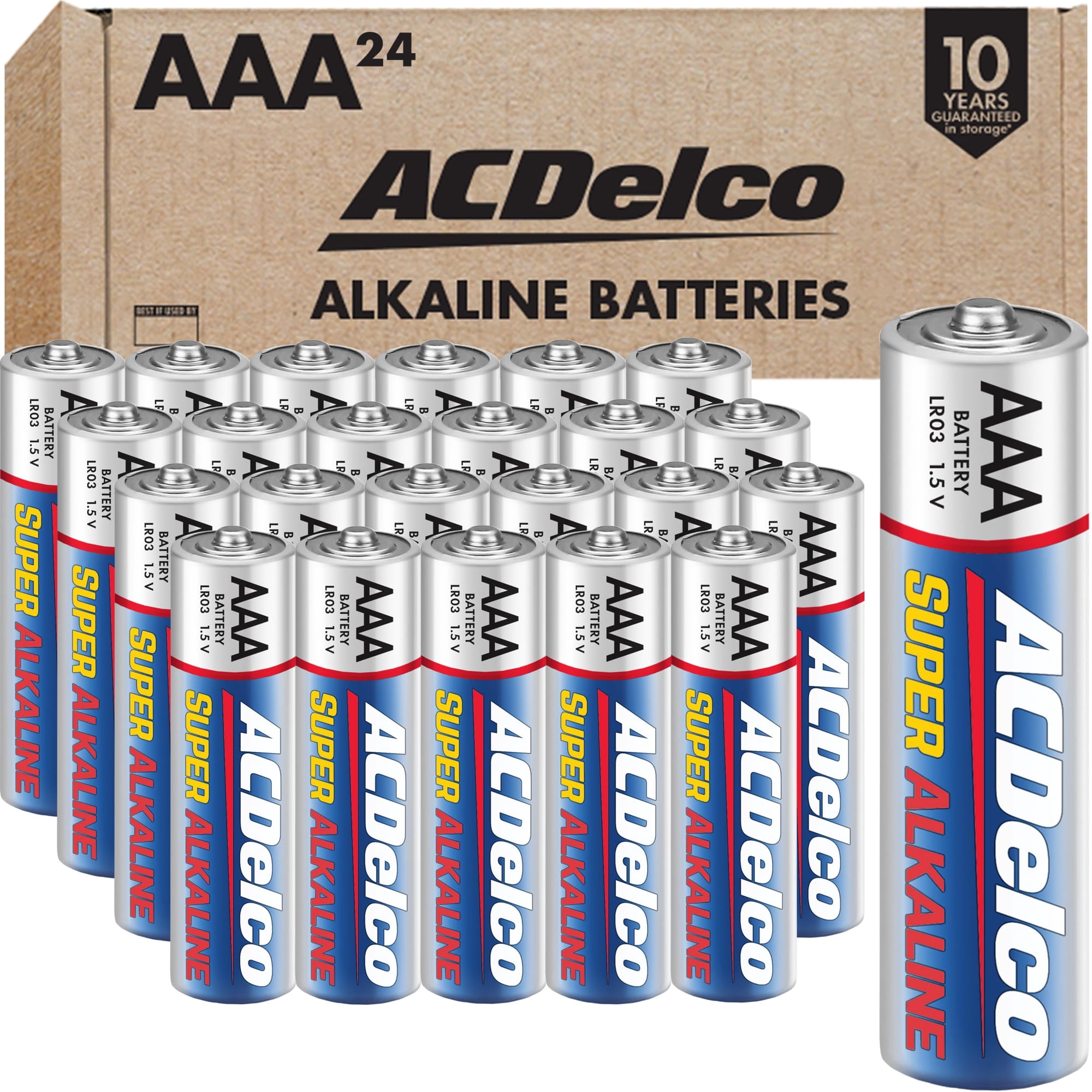 Pilas Aaa Powermax Acdelco, Paquete De 24, Súper Alcalinas