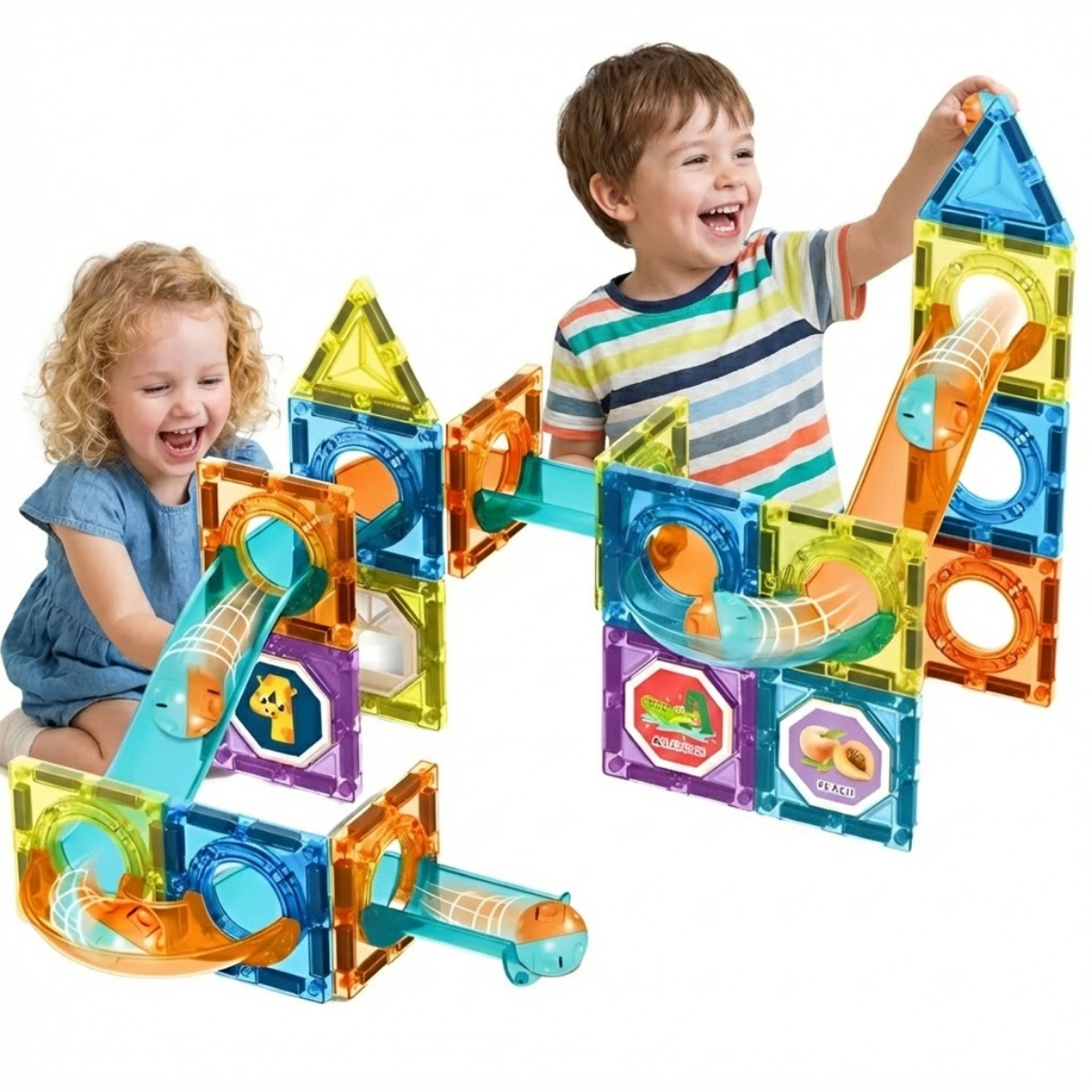 Genérica - Set 42 Pcs Bloques Magnéticos De Construcción 3+ Años