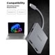 thumbnail image 5 of Concentrador USB‑C 4‑en‑1 Lenovo de viaje Luna Grey con HDMI 4K, 5 of 6