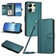 thumbnail image 1 of Funda Cartera Trébol para Xiaomi Redmi Note 13 4G con Ranuras Tarjetas y Carga Inalámbrica Verde oscuro, 1 of 6