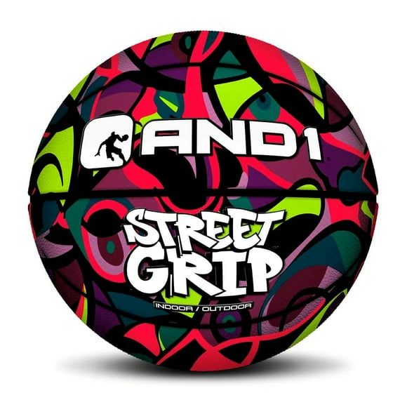 Balón de baloncesto de cuero premium Street Grip multicolor talla 7
