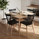 thumbnail image 1 of Comedor Mesa Cosmo Natural 70x70 cm + 4 Sillas Windsor Negro, 1 of 4