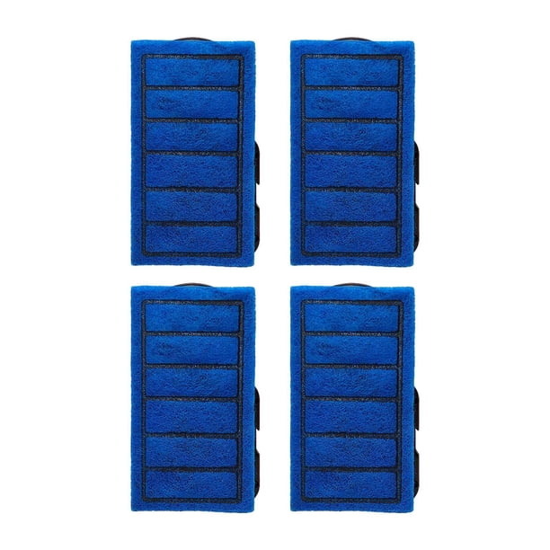 Paquete de 4 cartuchos de filtro para acuarios de tortugas, cartuchos de filtro interno para acuarios, purificación de agua, piezas de bomba, reemplaz