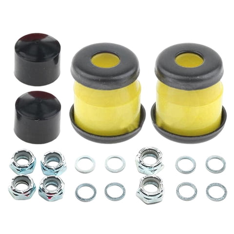 Magideal - Kit De Reconstrucción De Camión De Monopatín Universal, Arandelas De Buje, Copas De Pivote, Amortiguador, Patinetas Largas Para Exteriores, Accesorios , Amarillo 11 Mm