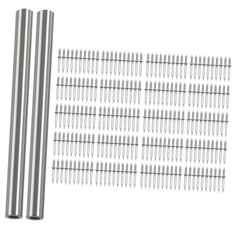 Magideal - Clavo De Rosca De Doble Cabeza, Tornillos De Seguridad Invisibles, Rodapiés Para Muebles, Sillas, Sofás, Manualidades De Bricolaje, Clavos De Cemento, , 200 Piezas