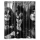 thumbnail image 1 of Cortina de ducha de banda de rock con ganchos, tamaño 60 x 72 pulgadas, 1 of 3