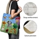 thumbnail image 3 of Tiny Bunch Baby TV Bolso de tela con estampado de lienzo para mujer, bolsa de compras reutilizable y estética, con cremallera interior, regalo para mujer, 35 × 40 cm., 3 of 6
