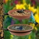 thumbnail image 2 of Bebedero para pájaros, comedero independiente para exteriores para pájaros silvestres, comedero colgante, kit de decoración de jardín para atraer aves silvestres (2 bebederos para pájaros), 2 of 5