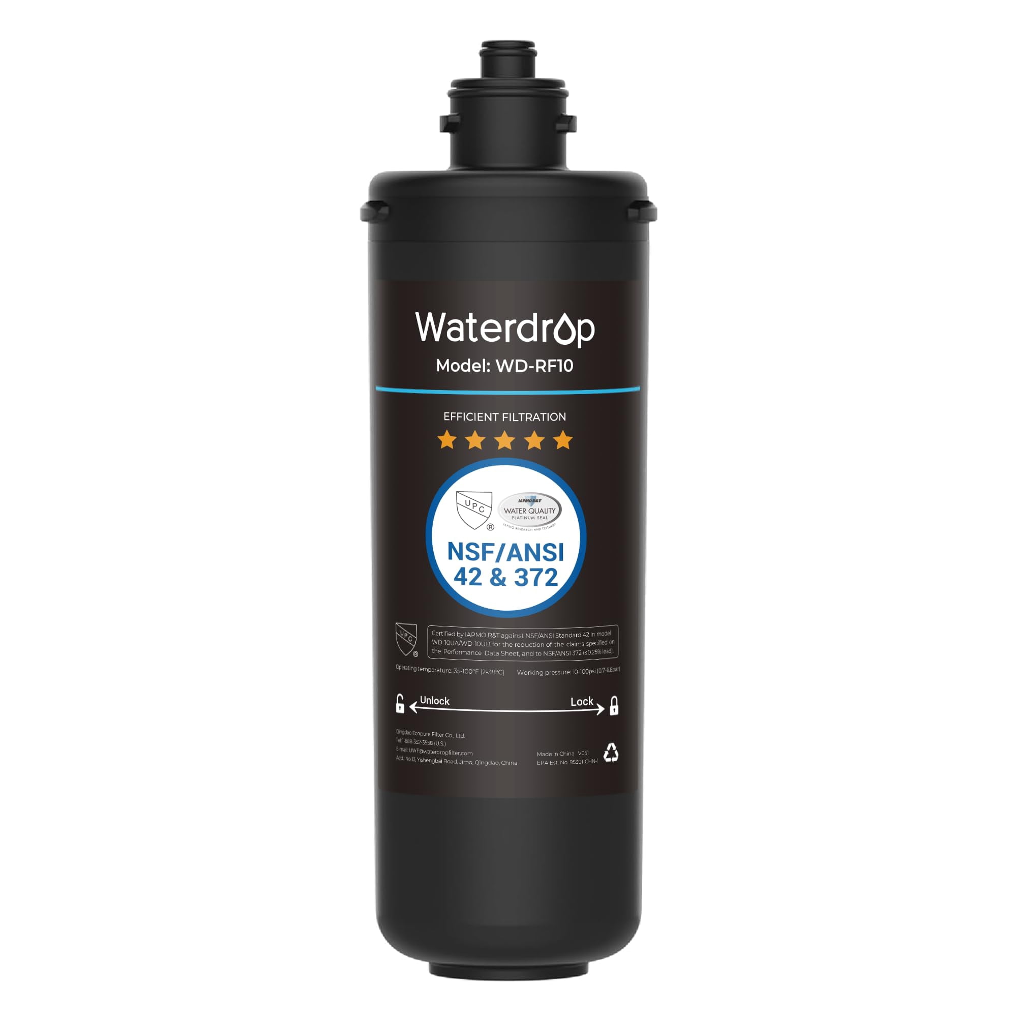 Cartucho De Filtro De Repuesto Waterdrop Rf10 Para 10ua/10ub