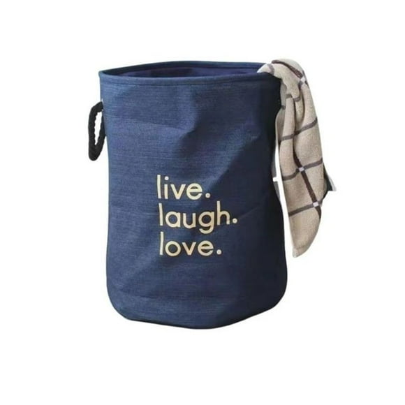 Cesta Canasto De Ropa Sucia 62 Litros Plegable - Azul