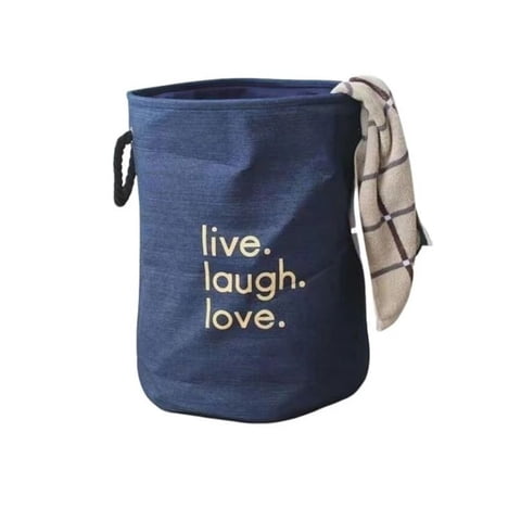 Crusec - Cesta Canasto De Ropa Sucia 62 Litros Plegable - Azul