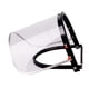 thumbnail image 4 of Protector facial y soporte para reemplazo de casco de ala completa Fácil de instalar Accesorio de pantalla transparente genérico abatible hacia arriba Pantalla de PC, 4 of 5